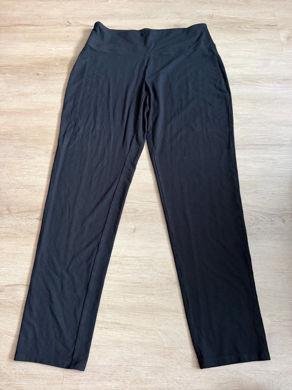 J. Jill Wearever Collection Slim Leg Black Pull On Pants SZ M Stretch Travel